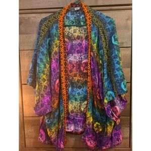 Rainbow Harem Pants Kimono